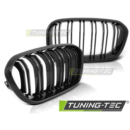 Grille noire brillante double barre compatible BMW F20 F21 LCI 15-18