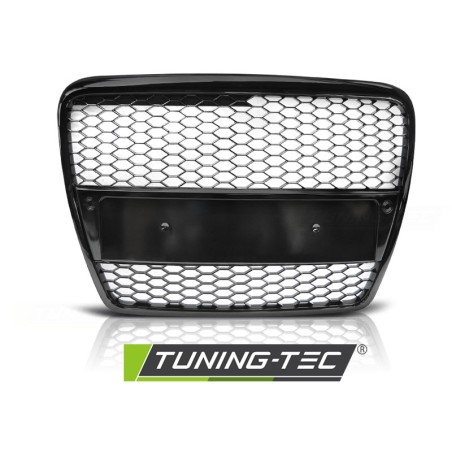 Grille Sport Noir Brillant pour AUDI A6 (C6) 04.04-08