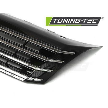 Grille chromée noire compatible VW Passat B7 10-14