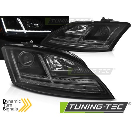 Phares AUDI TT 8J LED noirs séquentiels pour  2006-2010