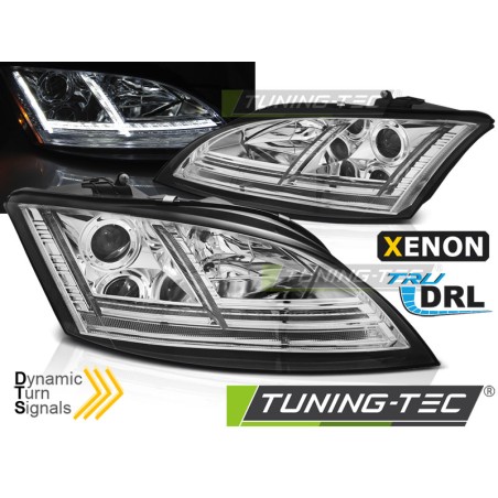 Phares Xénon LED DRL Chrome Séquentiel pour AUDI TT 06-10 8J