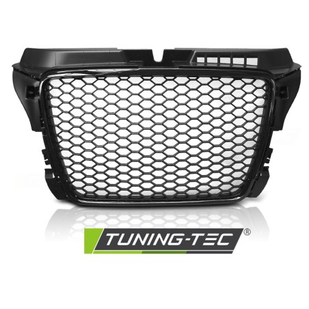 Grille Sport Noir Brillant compatible AUDI A3 08-12