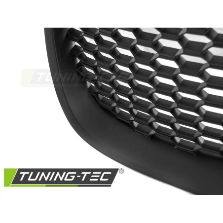 Grille design nid d'abeille noire compatible SEAT LEON / ALTEA / TOLEDO 05-09