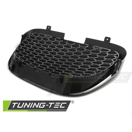 Grille design nid d'abeille noire compatible SEAT LEON / ALTEA / TOLEDO 05-09