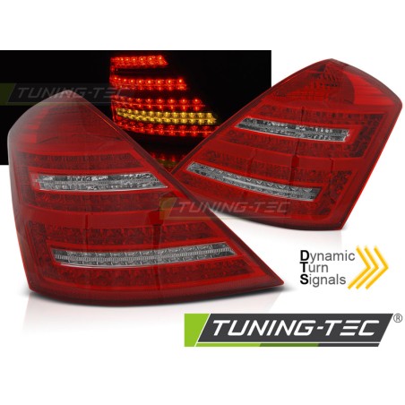 Feux arrière LED rouge blanc séquentiel pour MERCEDES W221 S-KLASA 05-09