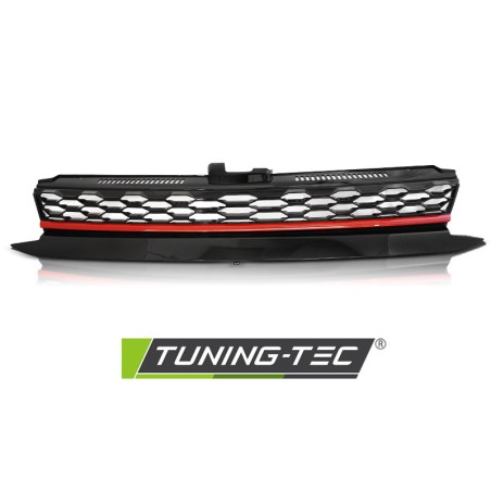 Grille Sport Noir Rouge compatible VW Golf 7 17-