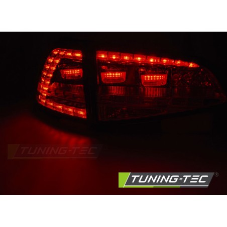 Feux arrière LED sport rouge fumé séquentiel pour VW Golf 7 13-17