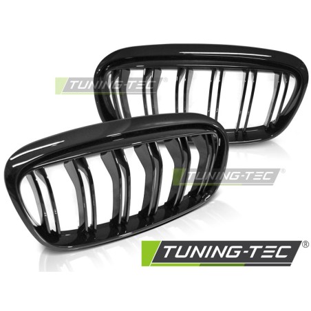 Grille noire brillante double barre compatible BMW F45/F46 14-18