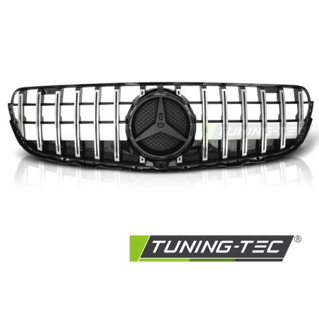 GRILLE SPORT GLOSSY BLACK CHROME fits MERCEDES GLC W253 15-18