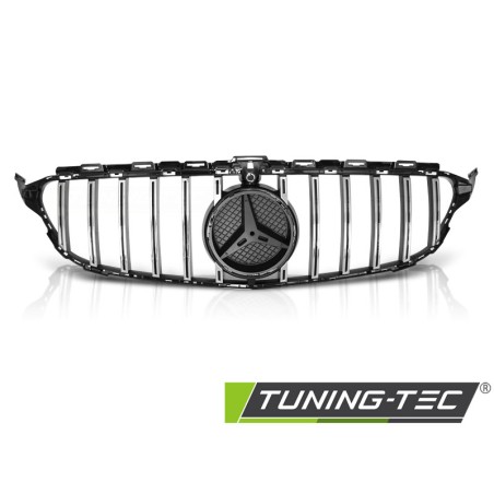 GRILLE SPORT GLOSSY BLACK CHROME fits MERCEDES W205 14-18