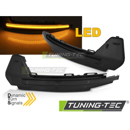 Clignotant latéral séquentiel à LED fumé pour rétroviseur Audi A1 10-18