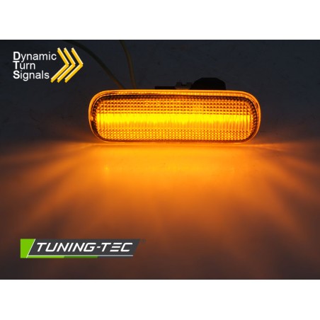 Clignotant latéral dans le rétroviseur LED blanc séquentiel pour CITROEN C4 04-11