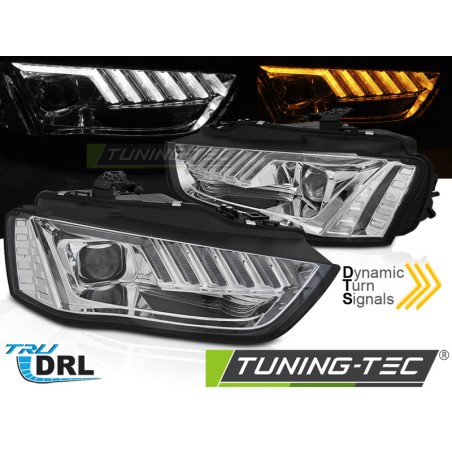 XENON HEADLIGHTS LED CHROME SEQ fits AUDI A4 B8 12-15