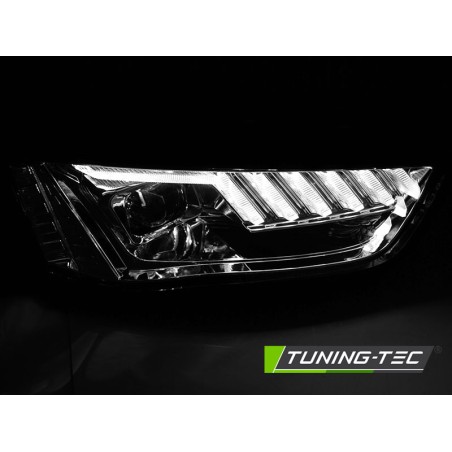 XENON HEADLIGHTS LED CHROME SEQ fits AUDI A4 B8 12-15