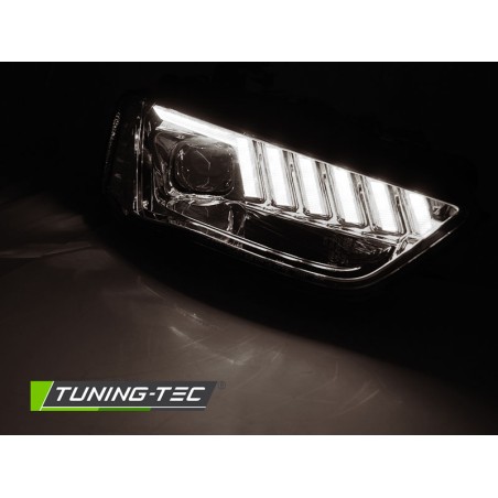 XENON HEADLIGHTS LED CHROME SEQ fits AUDI A4 B8 12-15