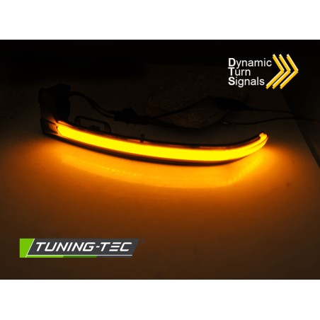 Clignotant latéral dans le rétroviseur LED fumé séquentiel pour PEUGEOT 308 13-