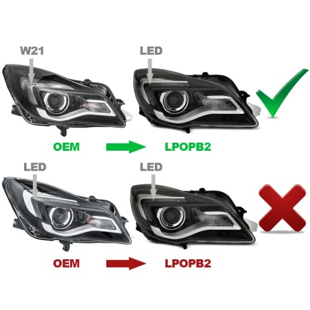 OPEL INSIGNIA 13-17 BLACK LED