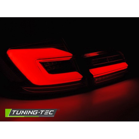 Feux arrière séquentiels LED BAR rouge fumé pour BMW F10 10-16