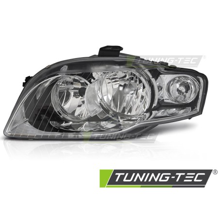 HEADLIGHT CHROME LEFT SIDE TYC fits AUDI  A4 B7 04-08