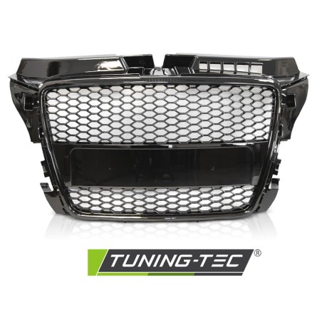 GRILLE SPORT GLOSSY BLACK fits AUDI A3 (8P) 04.08-07.12