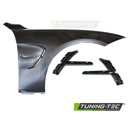 FENDERS SPORT STYLE WITH SIDE VENT BLACK fits F30 F31 11-18