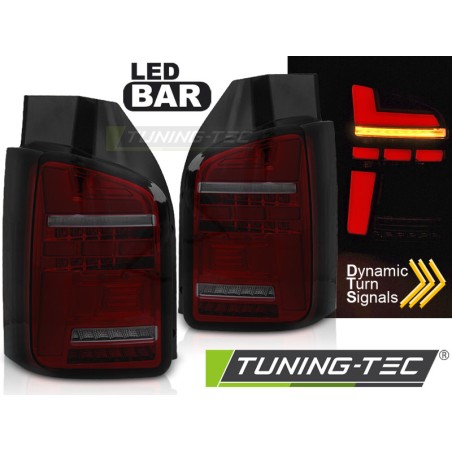 VW T5 04.03-09 FEU ROUGE FUMÉ FULL LED INDICATEUR SÉQUENTIEL