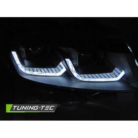 HEADLIGHTS TUBE LIGHT BLACK DRL SEQ fits VW T6.1 20-