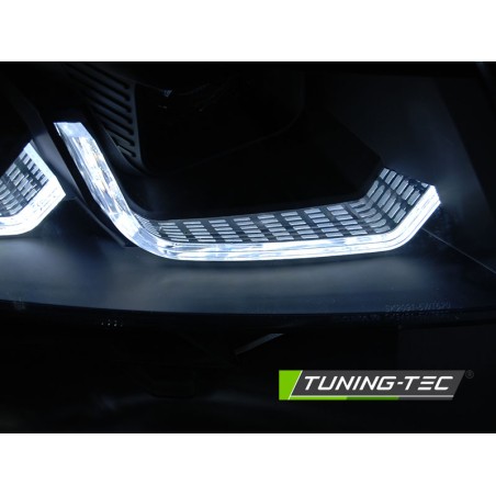 HEADLIGHTS TUBE LIGHT BLACK DRL SEQ fits VW T6.1 20-