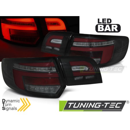 Feux arrière séquentiels LED BAR rouges noirs pour AUDI A3 8P 5D 08-12