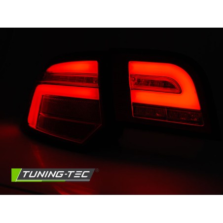 Feux arrière séquentiels LED BAR rouges noirs pour AUDI A3 8P 5D 08-12