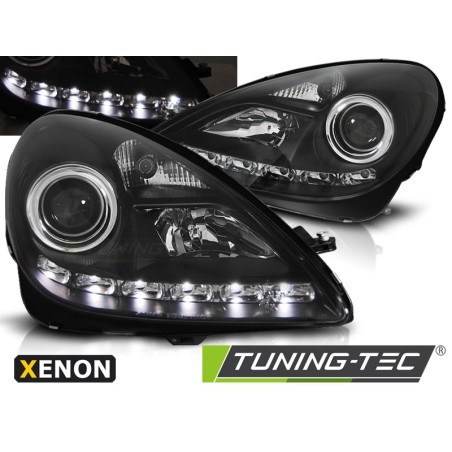 Phares Xénon Daylight Noir pour MERCEDES R171 SLK 04-11