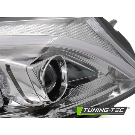 PHARES TUBE LED CHROME pour MERCEDES W205 14-18