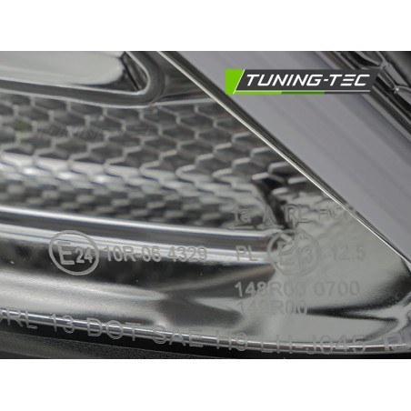 PHARES TUBE LED CHROME pour MERCEDES W205 14-18