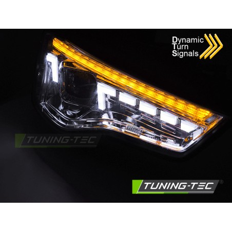 LED HEADLIGHTS LED CHROME SEQ fits AUDI A5 11-16