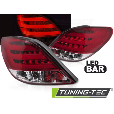 PEUGEOT 207 3D/5D 05.06-06.09 RED WHITE LED BAR