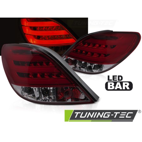 PEUGEOT 207 3D/5D 05.06-06.09 RED SMOKE LED BAR