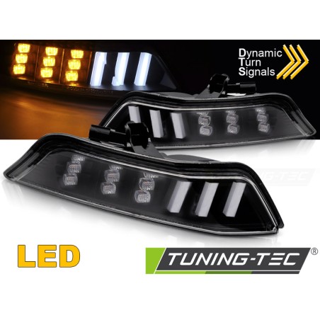 FRONT DIRECTION BLACK LED SEQ fits FORD MUSTANG 15-17