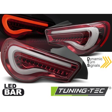 TOYOTA GT86 12-21 LED BAR RED WHITE SEQ