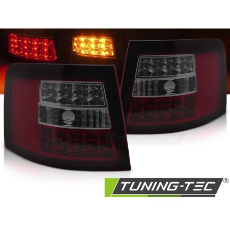 LED TAIL LIGHTS RED SMOKE fits AUDI A6 05.97-05.04 AVANT