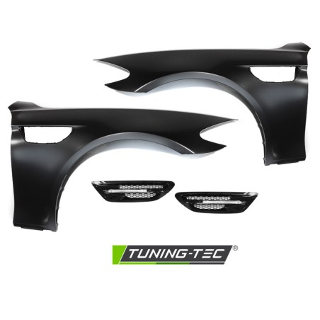 FENDERS SPORT STYLE WITH SIDE VENT BLACK fits BMW F10 F11 10-16