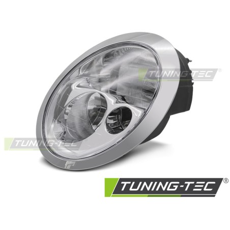 HEADLIGHT CHROME LEFT SIDE TYC fits MINI COOPER R50 R53 01-04