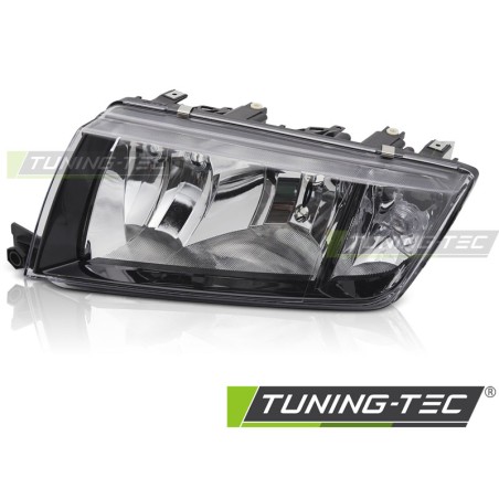 HEADLIGHT BLACK LEFT SIDE TYC fits SKODA FABIA 00-07