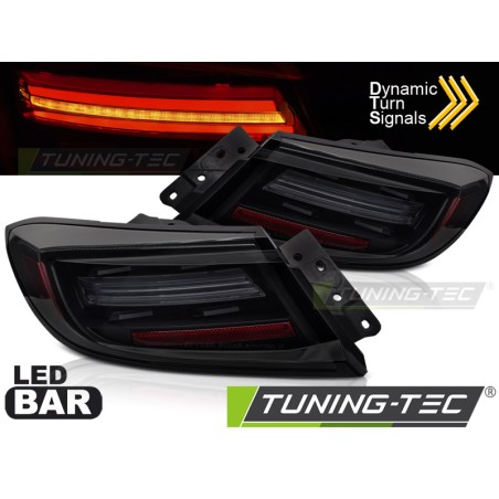 LED BAR TAIL LIGHTS BLACK SMOKE SEQ fits TOYOTA GR86 21-