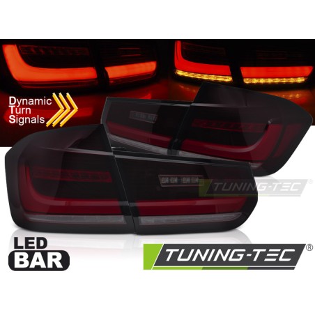 LED BAR SEQ TAIL LIGHTS RED SMOKE fits BMW F30 11-18