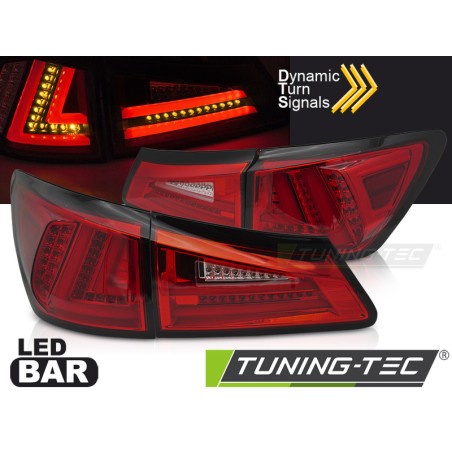 LED TAIL LIGHTS RED WHITE LED SQL fits LEXUS IS II 06-13