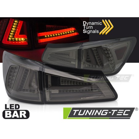 LED TAIL LIGHTS SMOKE LED SQL fits LEXUS IS II 06-13