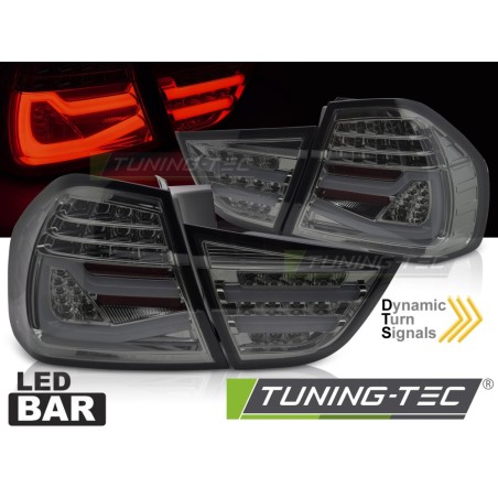 LED BAR TAIL LIGHTS SMOKE SEQ fits BMW E90 09-11