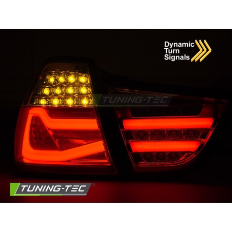 LED BAR TAIL LIGHTS RED WHITE SEQ fits BMW E90 09-11