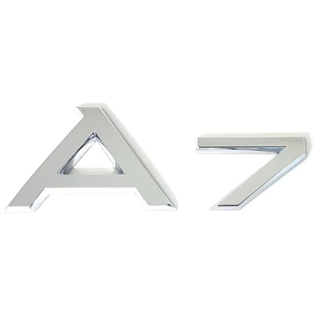 Emblème Original Audi A7 Logo Autocollant Désignation Modèle Chromé Brillant 4G88537412ZZ