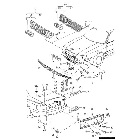 Emblème Chromé Original Audi A8 S8 pour Coffre